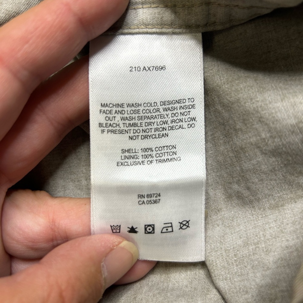Columbia Tan Long Sleeved Button-Up Shirt. Men’s 3X. SKU A47 - Picture 5 of 5
